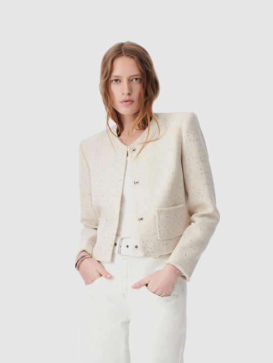 Qaranne Cropped Tweed Jacket