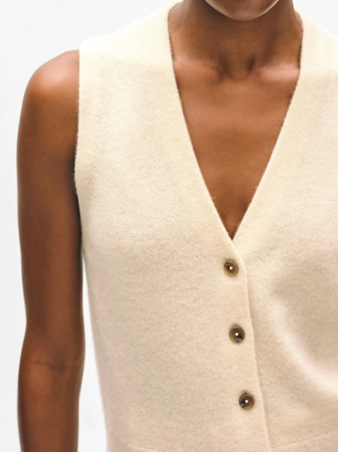 Cashmere Button Vest