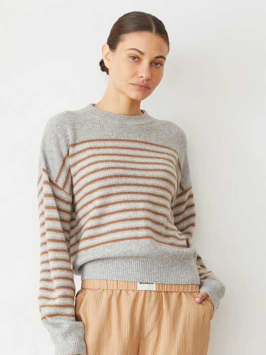 Wool Cashmere Stripe Sweater