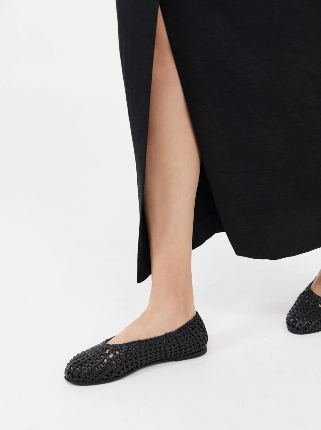 Macrame Mesh Ballet Flats