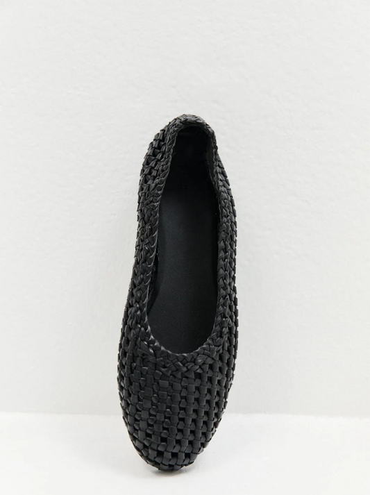 Macrame Mesh Ballet Flats