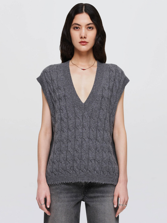 Cashmere Cable Vest