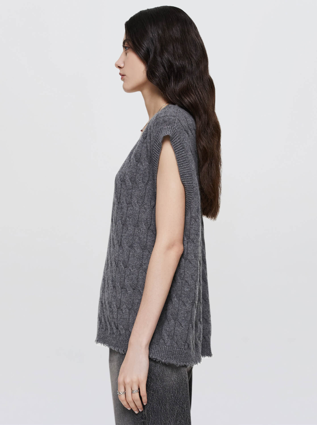 Cashmere Cable Vest