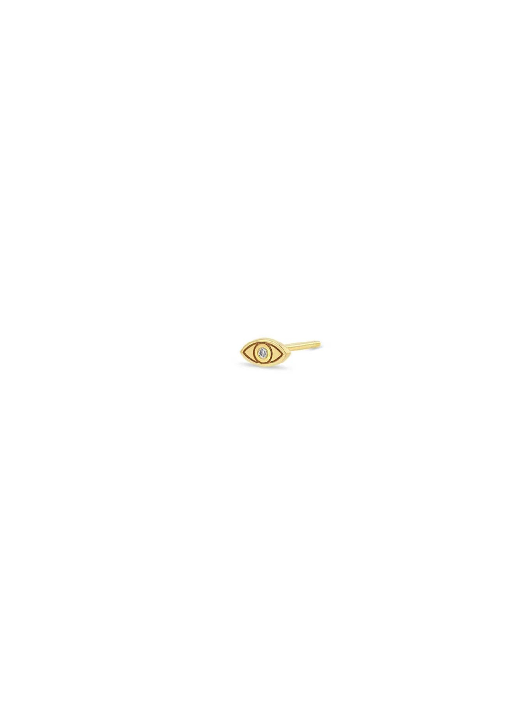 Itty Bitty Evil Eye Stud w/ Diamond (.005 CTW)