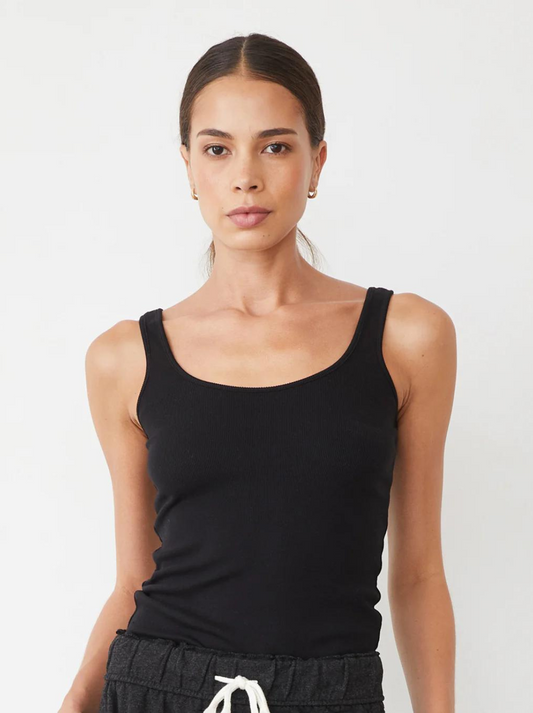 Supima Rib Scoop Neck Tank