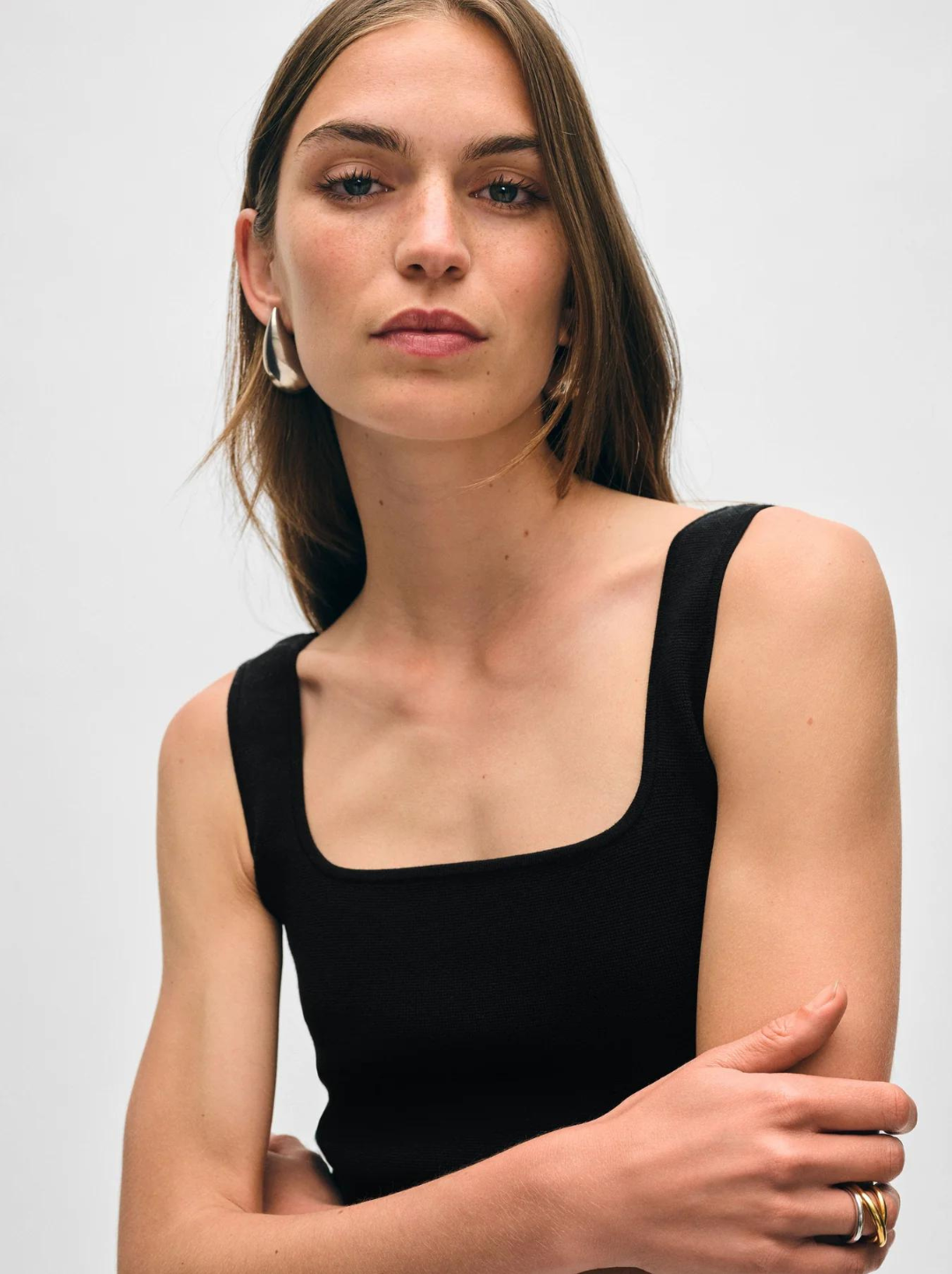 Superfine Organic Cotton Square Neck Tank