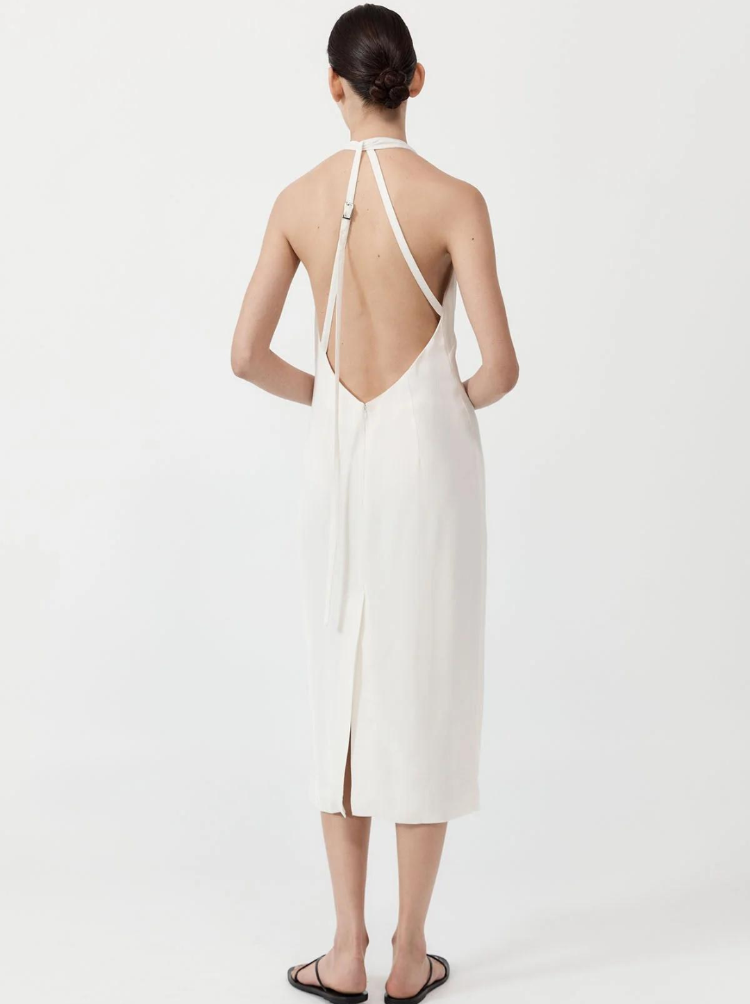 Asymm Belt Back Dress