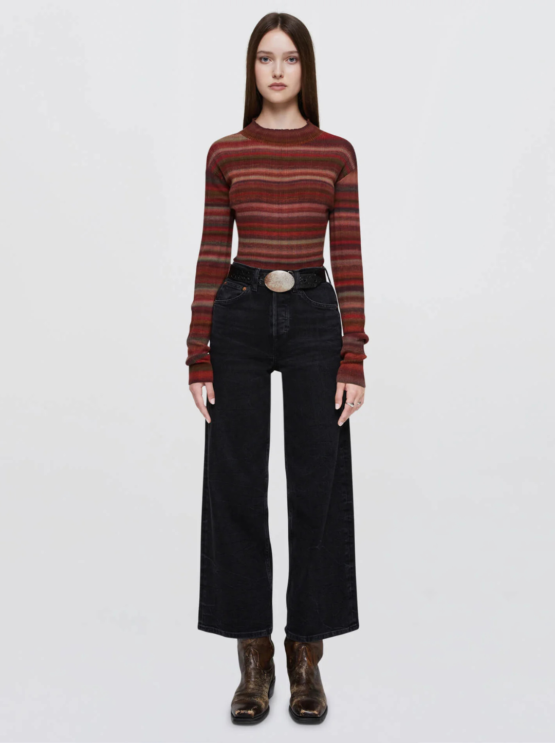 High Rise Wide Leg Crop